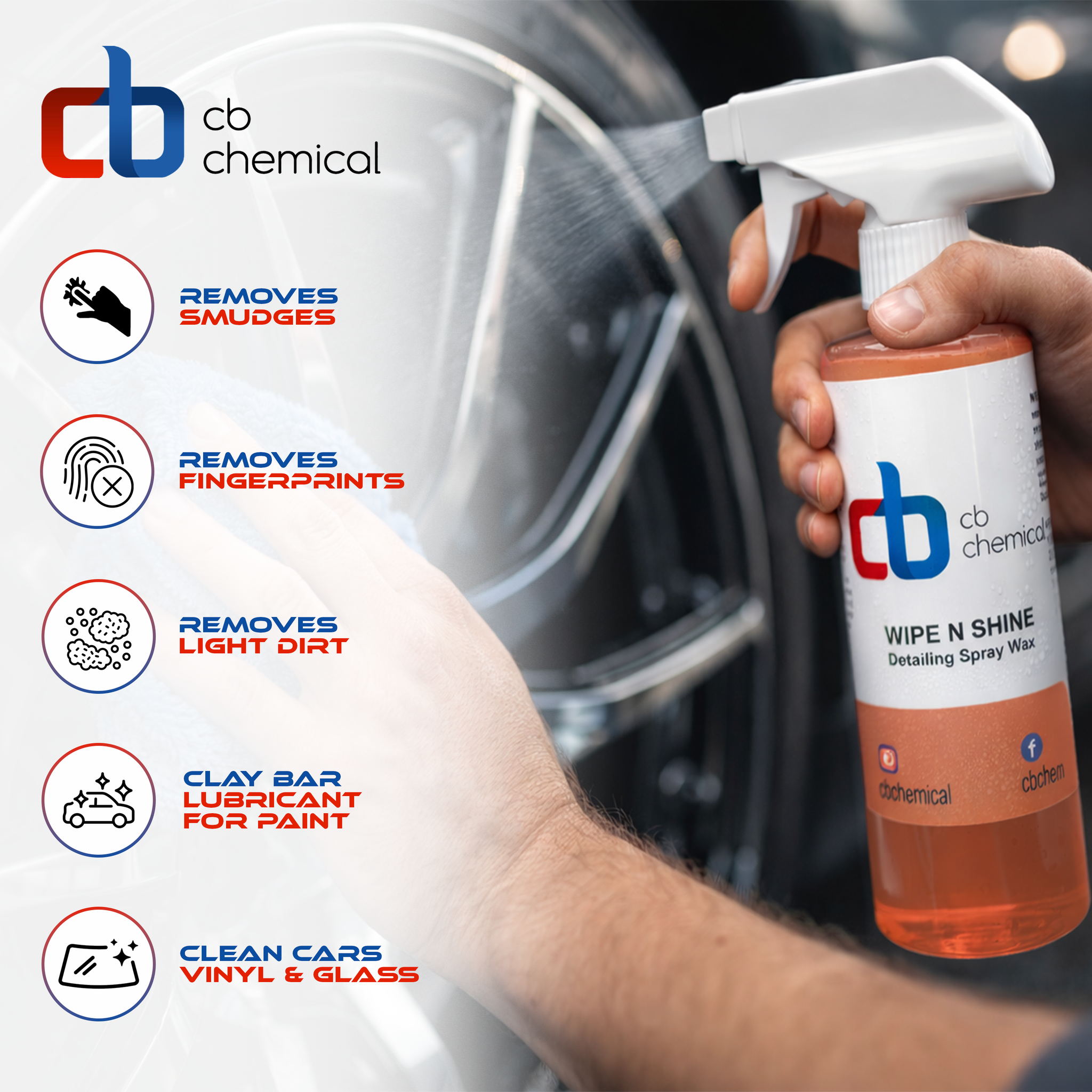 Wipe & Shine Spray Wax – C & B Chemical, Inc