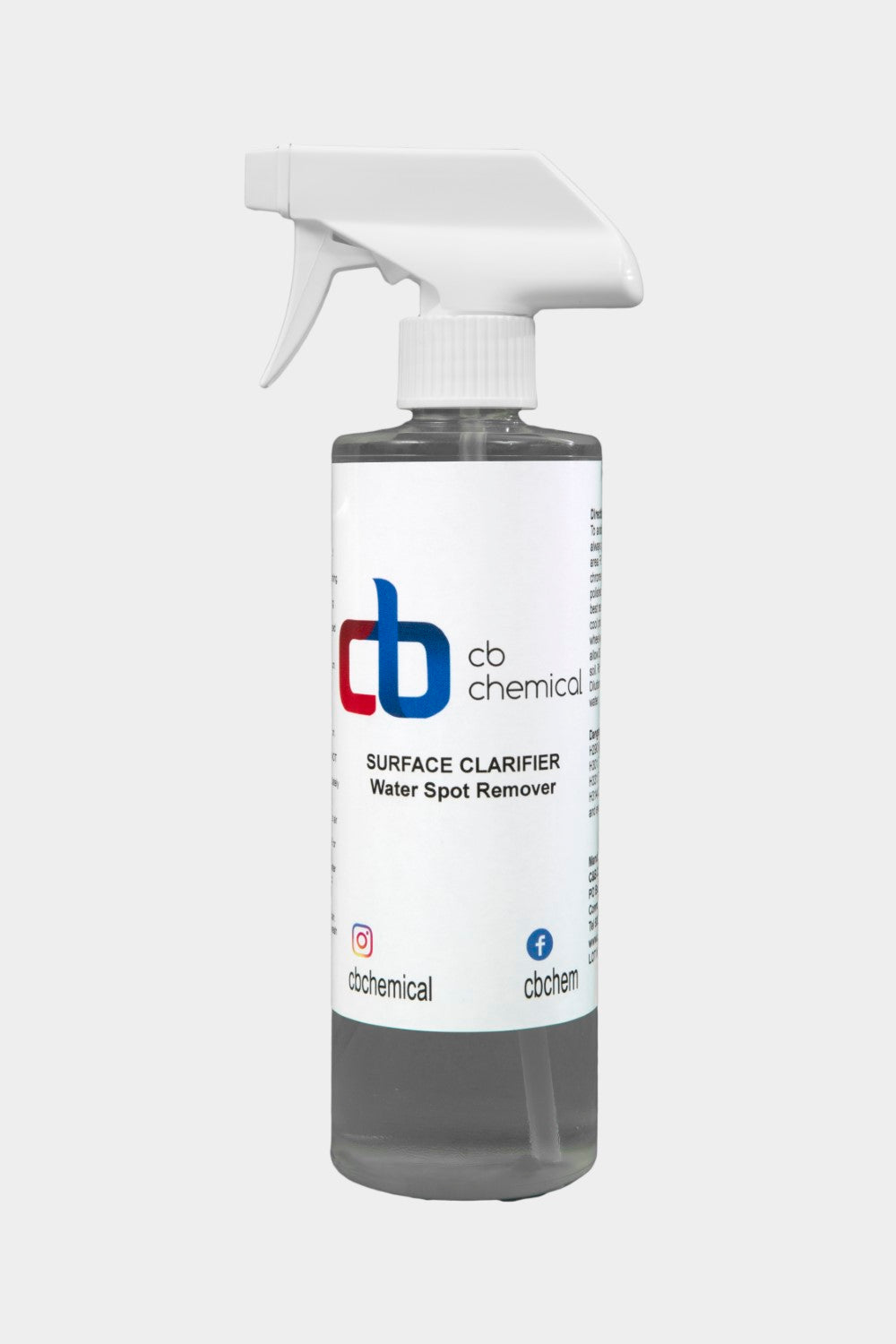 Surface Clarifier / Water Spot Remover - C & B Chemical, Inc