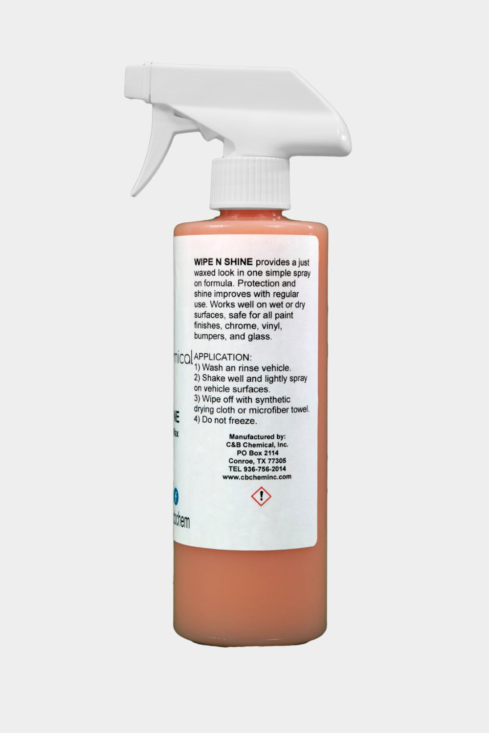 Wipe & Shine Spray Wax - C & B Chemical, Inc